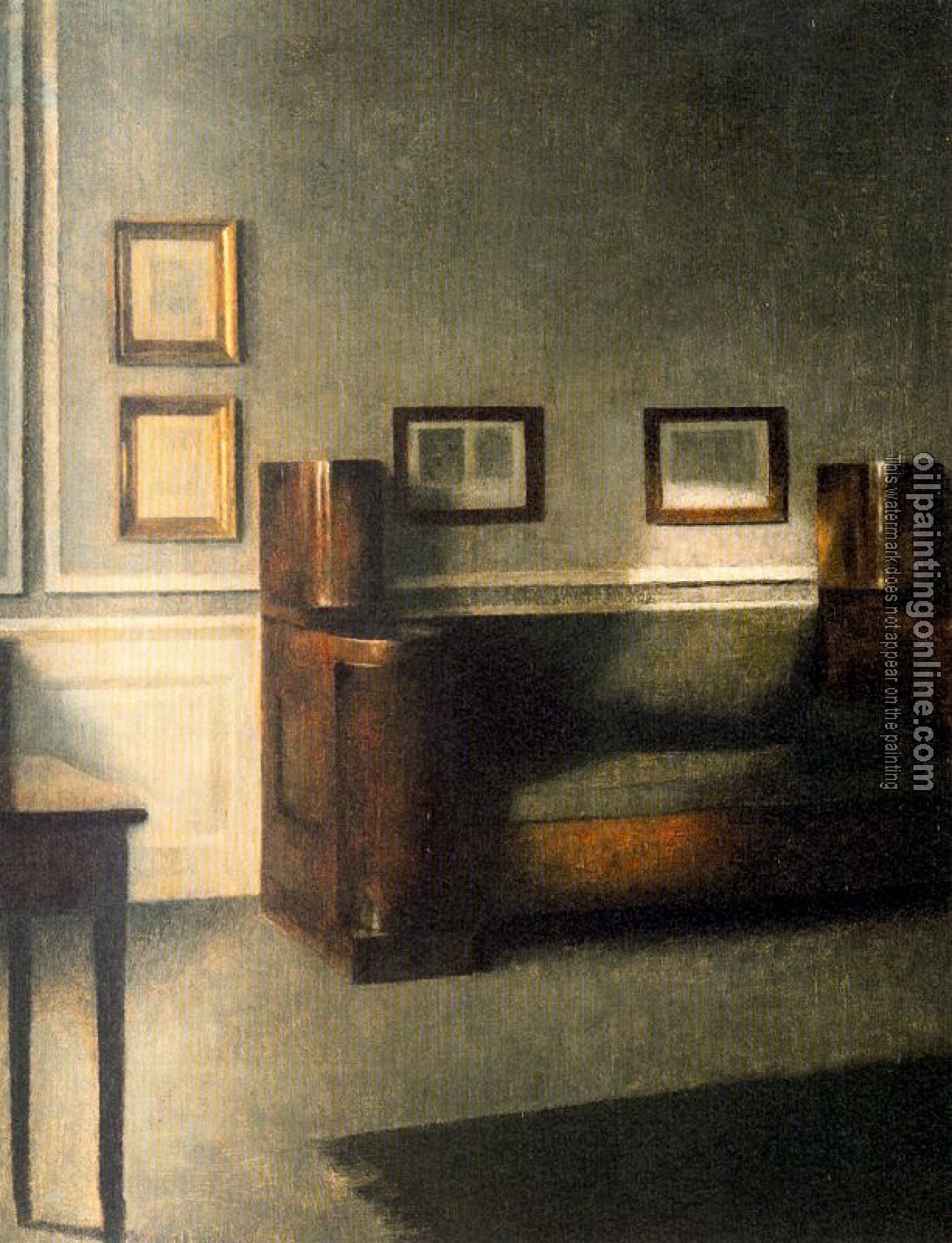 Vilhelm Hammershoi - Sofa